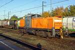 Bocholter Eisenbahn 295 057 lauft am 8 November 2019 um in Emmerich.