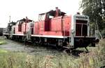 360 340-4 und 360 010-3 und 360 343-8 in Ulm am 04.10.1998.