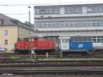 D08 und 363 661-0 stehen in Regensburg HBF abgestellt.