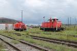 362 388-1 und 363 231-2 bei Samstag Ruhe in Regensburg Ost.