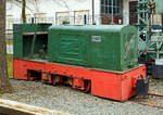 Die als Denkmal aufgestellte Jung ZL 114 Feldbahnlok (Jung 9570) am 26.03.2016 im Deutschen Dampflokomotiv-Museum DDM in Neuenmarkt-Wirsberg.