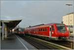 Der VT 611 536 in Friederichshafen Stadtbahnhof.