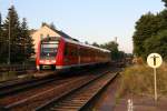 Der im ehemaligen IC-Einsatz auf der Strecke Dresden - Nrnberg gestandene Hofer 612 482-0 fhrt am 13.08.12 in Bischofswerda ein.