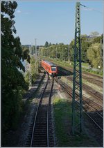 Der 612 557 trifft in Lindau ein.