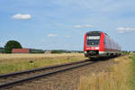 Am frühen Abend des 21.07.17 konnte 612 156-0 als RE nach Nürnberg Hbf in rasend schneller Geschwindigkeit bei Freihöls abgelichtet werden.