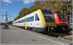 In Singen wartet der DB 612 008 auf die Abfahrt nach Basel Bad.