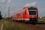 612 553 als Leerfahrt in Wiesental am 04.08.2010