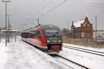 642 174-6 als RB13 (RB 17964) von Rathenow nach Stendal, bei Ausfahrt aus Rathenow.