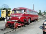 Der Schiene-Stra�e-Bus in Bochum-Dalhausen.