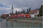 Zwei DB VT 650 als RB Radolfzell - Friedrichshafen bei Sipplingen.