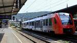 Regio DB 622 040/540 als RB 35 nach Eppelsheim steht abfahrbereit im Bhf Bingen. 06.08.2024