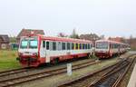 Wochenende bei der neg...links der Jenbacher T4 0627 103-4(REV/neg/24.10.11) und rechts der momentan nicht eingesetzte VT 505/506(0629 505-8 und 506-7, REV/FK X/02.07.09, Verl/neg/02.07.16)der wohl im