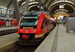 RBSH Lint 648 341/841 als RB nach Eckernförde steht bereit zur Abfahrt im Hbf Kiel.