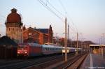 101 042-0 mit dem IC 140 nach Schiphol (Airport) in Rathenow.