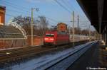 101 003-2 schiebt den IC 2010 von Tbingen Hbf nach Berlin Sdkreuz durch Rathenow.