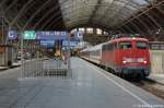 113 268-7 mit dem PbZ-D 2466 von Leipzig nach Berlin-Rummelsburg im Leipziger Hbf.