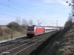 101 131-1 als IC914 nach Berlin bei Fahlenbach.