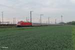 101 010-7 mit dem IC 2024 Passau - Hamburg bei Regensburg Ost.