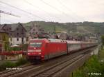 101 080-0 durchfhrt Oberwesel mit den EC 115 Dortmund - Klagenfurt.