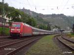 101 074-3 durchfhrt Oberwesel mit den EC 101/103 Hamburg-Chur.