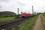 101 090-9 verlässt Treuchtlingen mit dem IC2082/84 Berchtesgarden/Obersdorf - Hamburg Altona.