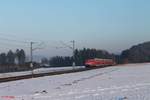 111 227 als RE 4858 München - Nürnberg bei Seubersdorf.