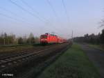 112 117-7 erreicht gleich Eisenhttenstadt als RE 18101 Brandenburg Hbf – Eisenhttenstadt 18.04.11  