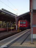 112 186-2 steht mit dem RE1 Brandenburg HBF in Frankfurt/Oder zur Abfahrt bereit.