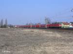 114 020 zieht RE1 nach Eisenhttenstadt bei Wiesenau.