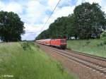 114 040-9 schiebt den RE38022 Magdeburg HBF bei Jacobsdorf(Mark).