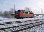 140 569-5 beim Umsetzen in Regensburg Ost 30.12.10