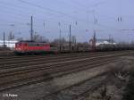 140 501-6 mit leeren Autotransportzug in Leipzig Schnefed.