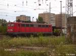 139 172-1 steht mit ein leeren Autozug in Eisenhttenstadt.