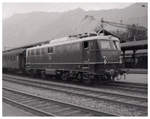 BR 140/718748/als-db-lokomotiven-bei-den-sbb-fuhren Als DB-Lokomotiven bei den SBB fuhren: E40 244 in Interlaken Ost. 9.Juli 1964 