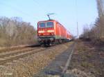 143 333-3 schiebt bei Eisenhttenstadt den RE 18204 Frankfurt/Oder.09.03.11