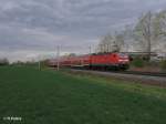 143 190-7 schiebt RE 17690 Leipzig HBF – Magdeburg HBF bei Podelwitz.