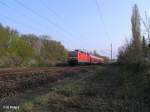 143 809-2 verlsst Eisenhttenstadt als RE 18209 Cottbus 19.04.11  