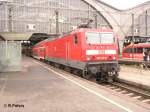 143 146-9 erreicht Leipzig HBF mit einer RB aus Lutherstadt Wittemberg.