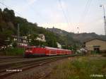 143 263-2 verlsst Bacharach mit ein RE nach mainz.