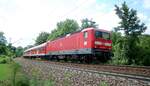143 091-7 mit Regionalzug in Ulm am 26.06.2009.