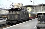 144 029-6 mit IC zur Überstellung auf den Abstellplatz in München Hbf am 25.04.1982.