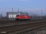 Nachschuss von 145 015-4 in Leipzig Schnefeld.