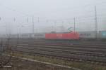 Nachschuss von 145 057-5 als Lz in Leipzig Schönefeld.