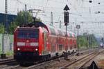 Am 31 Mai 2019 treft 146 112 auf Gegengleis in Bad Krozingen ein.