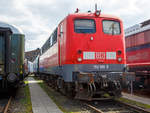 Die DB 150 186-5 am 09.04.2016 im DB Museum Koblenz.