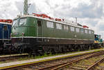   Die schwere Güterzug-Elektrolokomotive E50 091 / 150 091-7 am 18.07.2012 im DB Museum Koblenz, in der Ursprungsausführung.