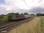 180 016-8 zieht bei Jacobsdorf(Markt) den EC44 nach Berlin. 19.07.08