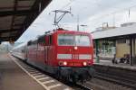 DB: Die 181 213-0 anlässlich der Bahnhofsdurchfahrt Weil am Rhein, aufgenommen am 23.