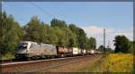 Hupac 182 602 bei der Durchfahrt von Leipzig - Thekla am 21.08.2015 