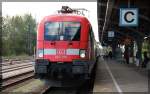 182 010 mit RE in Bad Kleinen auf dem Weg nach Wismar am 13.10.2012
